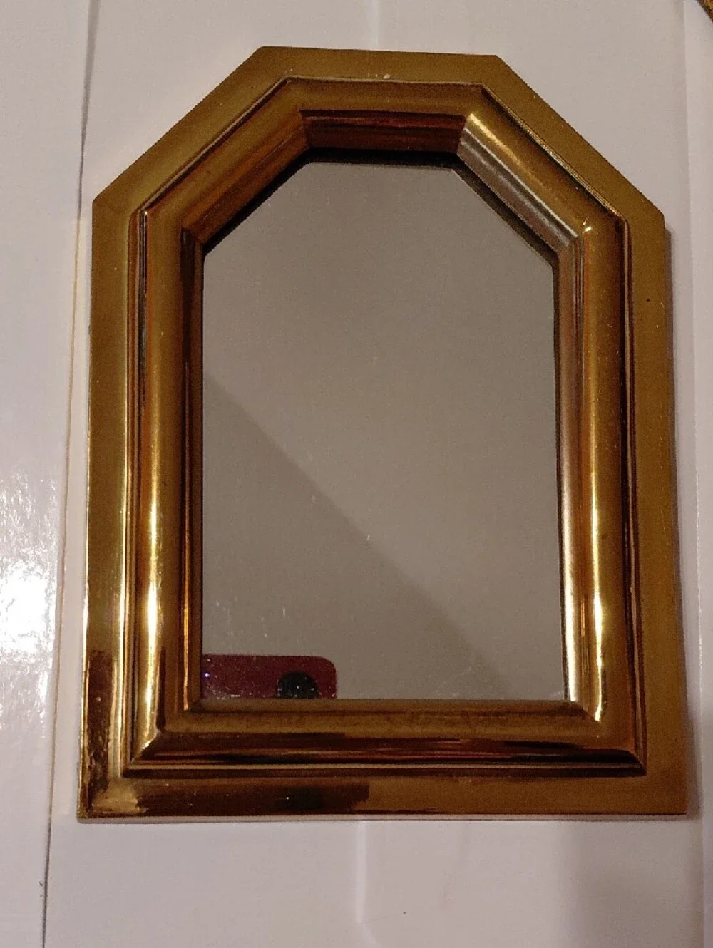 Home Interiors Gold Decorative Wall Mirror Trio